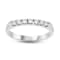 0.25ct tw 7 Stone Diamonds Band Ring in 14k White Gold