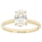 Lab-Grown Diamond Oval Solitaire Ring In 14K Gold 1.10ct