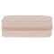 Pearlized Pink Travel Zipper Jewelry Box with Necklace Holder, Ring
Rolls, and Earring Storage