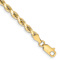 10k Yellow Gold 3.25mm Diamond-Cut Rope Link Bracelet