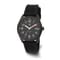 Charles Hubert Black IP-plated Stainless Steel Black Dial Watch