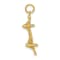 14k Yellow Gold Textured Mackinac Bridge Charm Pendant