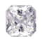 White Sapphire Loose Gemstone 7.4x7.1mm Radiant Cut 3.00ct