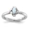 Sterling Silver Stackable Expressions Lab Created Opal Ring 0.09ctw