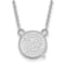 Rhodium Over Sterling Silver MLB LogoArt Minnesota Twins Pendant Necklace