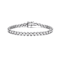 CZ Tennis Bracelet In White Rhodium Over Brass