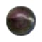 Cultured Tahitian Pearl 17.17mm Near Round Aubergine With Green Overtone