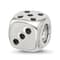 Sterling Silver Enamel 6 Sided Dice Bead