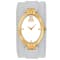 Jivago Women's Good luck White Dial, Yellow Bezel, White Leather Strap Watch