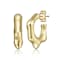 Dripping Hoop Earrings In 14K Gold Over Brass