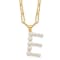 Gold Tone Sterling Silver 3-5.5mm Freshwater Cultured Pearl LETTER E
18-inch Necklace