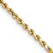 14k Yellow Gold 2.25mm Diamond-Cut Rope 18 Inch Chain