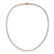 Flawless CZ Tennis Necklace In 14K Gold Over Sterling Silver