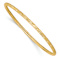 14k Yellow Gold Diamond-Cut Slip-on Bangle