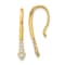 14K Yellow Gold Lab Grown Diamond Drop Wire Earrings