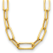18K Yellow Gold Fancy Oval Link 18-inch Necklace