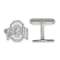 Rhodium Over Sterling Silver LogoArt Ohio State University Cuff Links