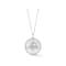 Rachel Zoe Mother-of-Pearl and CZ 3D Bee Medallion Necklace in Rhodium
Over Sterling Silver