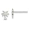 Sterling Silver Polished Palm Tree Post Earrings