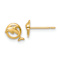 14k Yellow Gold Children's Dolphin Stud Earrings