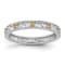 Sterling Silver Stackable Expressions Citrine Ring 0.15ctw