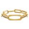18K Yellow Gold Fancy Oval Link 8 inch Bracelet