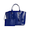 Alexander McQueen Small Leather Legend Tote Bag with Bonus Pouch in Blue