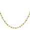 Stirrup Briglia Chain Necklace In 18K Gold Over Bronze