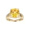 Yellow And White Cubic Zirconia 18k Yellow Gold Over Silver November
Birthstone Ring 7.10ctw