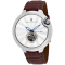 Christian Van Sant Men's Cyclone Automatic White Dial, Brown Leather
Strap Watch