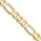 10k Yellow Gold 5.5mm Concave Open Figaro Link Bracelet