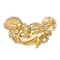 14k Yellow Gold Textured Dolphin and Shell Cluster Slide Pendant