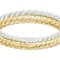 Twisted Band Stacking Ring Set In Sterling Silver And 18K Gold Over
Sterling Silver