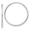 Rhodium Over 14k White Gold Polished 1" Endless Tube Hoop Earrings