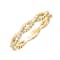 Rope Twist Stacking Ring In 18K Gold Over Sterling Silver