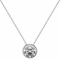 White Cubic Zirconia 14k White Gold Pendant With Chain 1.50ctw