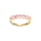 Pink Cubic Zirconia 18k Yellow Gold Over Sterling Silver Ring 2.16ctw