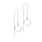 Two-Tone Dangle Earrings In Sterling Silver And 18K Rose Gold Over
Sterling Silver