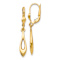 14k Yellow Gold Polished Dangle Earrings