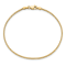 14K Yellow Gold 1mm Franco Chain Bracelet