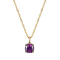 Purple And White Cubic Zirconia 18k Yellow Gold Over Silver February
Birthstone Pendant 5.81ctw