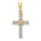 14K Yellow Gold 1/6ct. Diamond Latin Cross Pendant