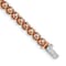 14k White Gold and 14k Rose Gold Diamond Bracelet