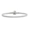 Sterling Silver Reflections Hinged Clasp Bead Bracelet