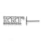 Rhodium Over Sterling Silver LogoArt Extra Small Post Earrings
