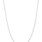 Rhodium over 14k White Gold Solid 0.9mm Octagonal Snake 24 Inch Chain