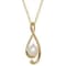 8mm Button White Freshwater Pearl and Diamond Accent 10K Yellow Gold
Pendant with Chain