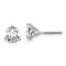 Rhodium Over 14K Gold Lab Grown Diamond 1 1/2ct. VS/SI GH+, 3 Prong
Screwback Earrings