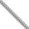 Rhodium Over 14k White Gold 2.3mm Solid Franco 20 Inch Chain