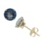 Mystic Fire® Blue Mystic Topaz Round 10K Yellow Gold Stud Earrings, 2ctw